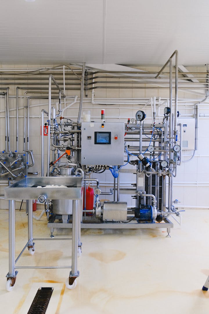 Industrial control machine in factory